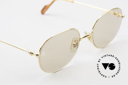 Cartier Antares Runde 90er Luxus Sonnenbrille, teure Mineralgläser (100% UV) mit orig. CARTIER Gravur, Passend für Herren und Damen