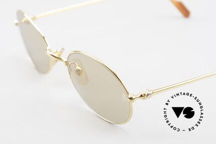 Cartier Saturne - L Ovale 90er Luxus Sonnenbrille, leichter Rahmen (angenehm zu tragen); Large Gr. 53°21, Passend für Herren und Damen
