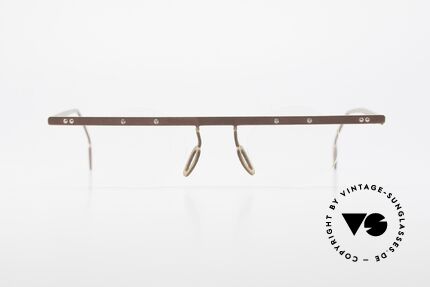 Theo Belgium Tita VII 9 Titanium 90er Vintage Brille, in 1989 gegründet als 'ANTI MAINSTREAM' Brillenmode, Passend für Herren und Damen