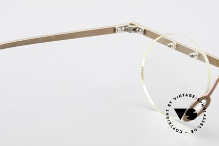 Theo Belgium Tita VII 9 Titanium 90er Vintage Brille, ungetragenes Theo-Original und KEINE RETROBRILLE!, Passend für Herren und Damen