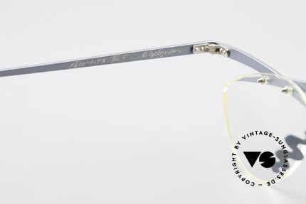 Theo Belgium Tita III 5 Crazy Vintage Brille XL 90er, ungetragenes Theo-Original und KEINE RETROBRILLE!, Passend für Herren und Damen