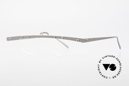 Theo Belgium Tita IV 8 Außergewöhnliche 90er Brille, TITA-Serie = XL Titanium Modelle von THEO der 1990er, Passend für Herren und Damen