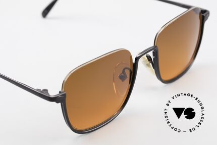 Jean Paul Gaultier 55-7161 Eckige Vintage Sonnenbrille, die 90er JPG Fassung ist auch optisch verglasbar, Passend für Herren und Damen