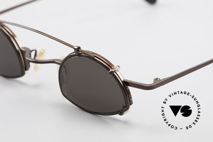 Theo Belgium Poco Kleine Brille mit Sonnenclip, ungetragen; wie alle unsere THEO "Charakter-Brillen", Passend für Herren und Damen