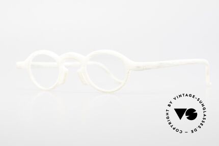 Theo Belgium Phone Brille in Elfenbein Optik, eine wirklich außergewöhnliche Maserung der Fassung, Passend für Herren und Damen
