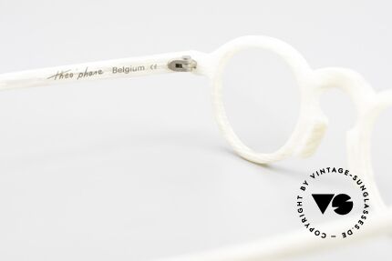 Theo Belgium Phone Brille in Elfenbein Optik, Größe: medium, Passend für Herren und Damen