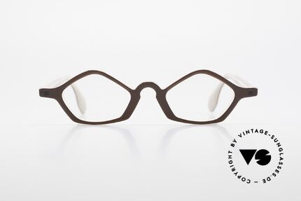 Theo Belgium Polygone Vieleck Brille Aus Kunststoff, 'Theo' bekannt als Gegenpol zum üblich 'Mainstream', Passend für Herren und Damen