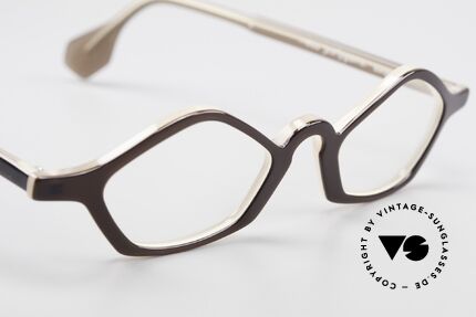 Theo Belgium Polygone Vieleck Brille Aus Kunststoff, sozusagen: eine Designer-Brille mit Symbol-Charakter, Passend für Herren und Damen