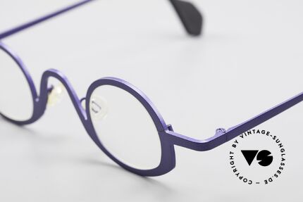 Theo Belgium Circle Trendsetter Vintage Brille, ungetragenes Theo-Exemplar für die, die sich trauen, Passend für Herren und Damen