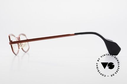 Theo Belgium Rectangle Rote Vintage Brille Damen, wirklich außergewöhnliche Fassung in Top-Qualität!, Passend für Damen