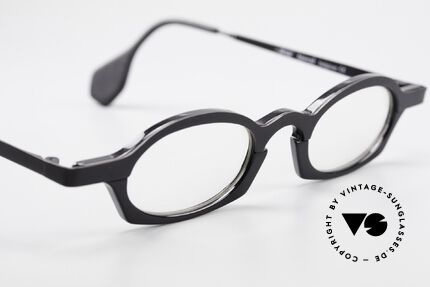 Theo Belgium Bioval Vintage Kombi Lesebrille 90er, sozusagen: eine Designer-Brille mit Symbol-Charakter, Passend für Herren und Damen