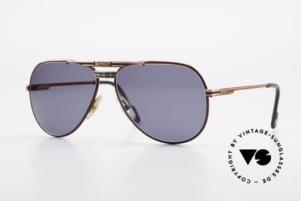 Ferrari F13 Sportliche Aviator Brille 80er, vintage Ferrari Designersonnenbrille von circa 1989/90, Passend für Herren