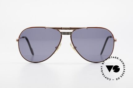 Ferrari F13 Sportliche Aviator Brille 80er, sportliche Pilotenbrille in legendärem 'Ferrari-Rot' Ton, Passend für Herren