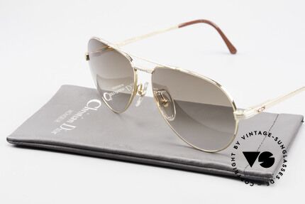 Christian Dior 2780 Herren Pilotenbrille Vergoldet, Metallfassung könnte auch optisch verglast werden, Passend für Herren