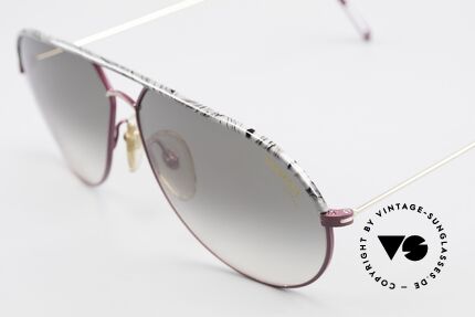 Carrera 5428 Rare Alte Sonnenbrille 80er, zudem C-VISION 400 Gläser mit grün-grau Verlauf, Passend für Herren und Damen