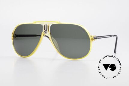 Carrera 5590 Optyl Sport Sonnenbrille 80er, sportlich elegante 80er Jahre CARRERA Aviator-Brille, Passend für Herren