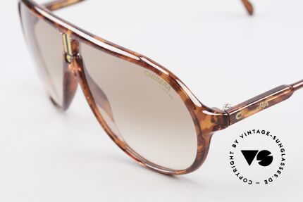 Carrera 5429 Alte 80er Optyl Sonnenbrille, braun-Verlauf C-VISION 400 Gläser (100% UV Schutz), Passend für Herren
