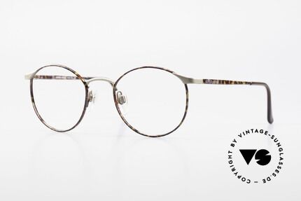 Giorgio Armani 163 Kleine Panto Brillenfassung, zeitlose 80er Jahre Giorgio Armani DesignerBrille, Passend für Herren und Damen