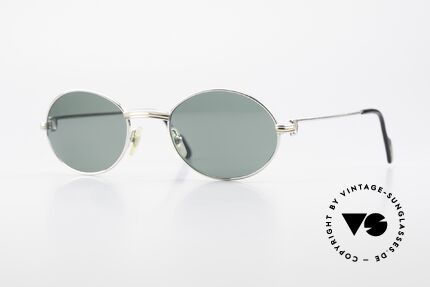 Cartier Saint Honore Ovale Luxus Sonnenbrille 90er, ovale VINTAGE Cartier Sonnenbrille von circa 1998, Passend für Herren