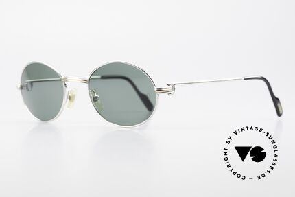 Cartier Saint Honore Ovale Luxus Sonnenbrille 90er, seltene & entsprechend kostbare Platin-Ausführung, Passend für Herren