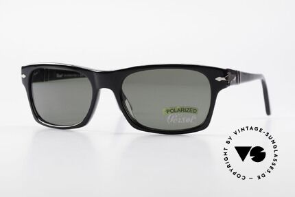 Persol 3037 Unisex Sonnenbrille Polarized, Persol 3037: klassisch markante Designer-Sonnenbrille, Passend für Herren und Damen