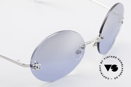 Chanel 4056 Runde Luxus Brille Randlos, ungetragenes Designerstück mit original Chanel Etui, Passend für Herren und Damen