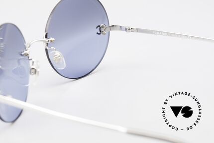 Chanel 4056 Runde Luxus Brille Randlos, KEINE Retrobrille, sondern altes ORIGINAL von 1999, Passend für Herren und Damen