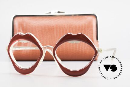 Anglo American Optical LIPS AAO Lippenbrille 60er Original, Größe: medium, Passend für Damen