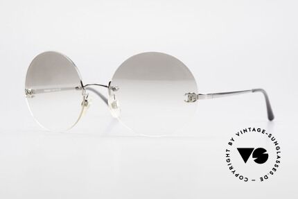 Chanel 4056 Runde Luxus Sonnenbrille 90er, CHANEL Brille 4056, Größe 53-18, 130, col. c124/61, Passend für Herren und Damen