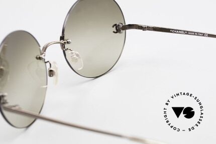 Chanel 4056 Runde 90er Luxus Sonnenbrille, KEINE Retrobrille, sondern altes ORIGINAL von 1999, Passend für Herren und Damen