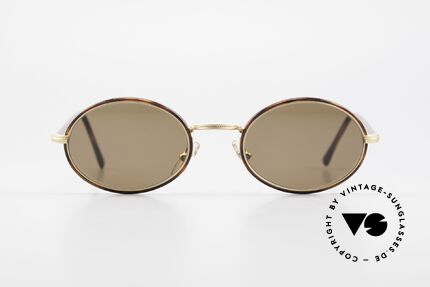 Cutler And Gross 0350 Vintage Sonnenbrille Oval 90er, klassisch, zeitlose Understatement Luxus-Sonnenbrille, Passend für Herren und Damen