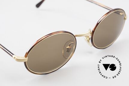 Cutler And Gross 0350 Vintage Sonnenbrille Oval 90er, ungetragen; Modell ist auch beliebig optisch verglasbar, Passend für Herren und Damen