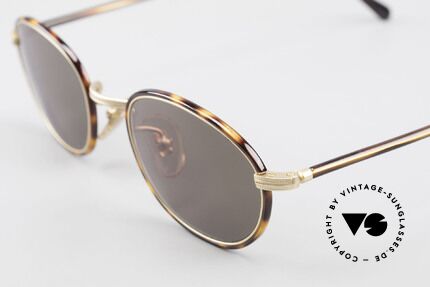 Cutler And Gross 0394 Vintage Sonnenbrille Klassisch, sehr elegante Kombination von Materialien und Farben, Passend für Herren und Damen