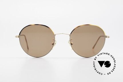 Cutler And Gross 0391 Runde Brille Windsorringe, klassisch, zeitlose Understatement Luxus-Sonnenbrille, Passend für Herren und Damen