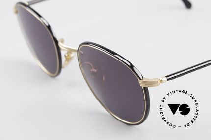 Cutler And Gross 0352 Vintage Panto Sonnenbrille, sehr elegante Kombination von Materialien und Farben, Passend für Herren und Damen