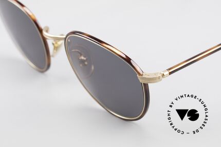 Cutler And Gross 0352 Panto Vintage Sonnenbrille, sehr elegante Kombination von Materialien und Farben, Passend für Herren und Damen
