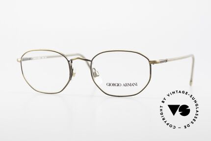 Giorgio Armani 187 Klassische Herrenbrille 90er Details