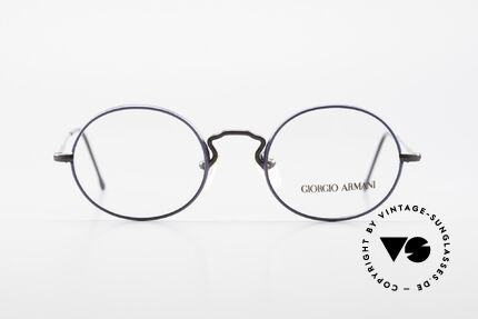 Giorgio Armani 247 No Retro Brille Oval Vintage, kleine, rund-ovale Brillenform; zeitloser Klassiker, Passend für Herren und Damen
