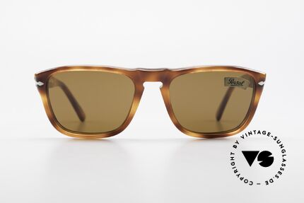 Persol 69229 Ratti 80er Vintage No Retrobrille, schildpatt Rahmen mit braunen Persol Mineralgläsern, Passend für Herren und Damen