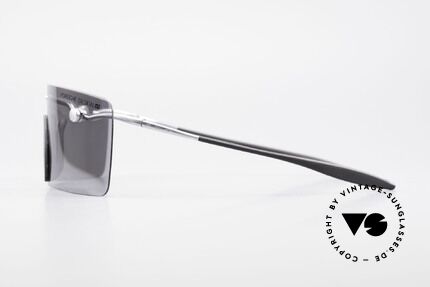 Porsche 5693 F09 Faltsonnenbrille Vintage, mit einer grau-getönten Scheibe = "Panorama View"!!, Passend für Herren