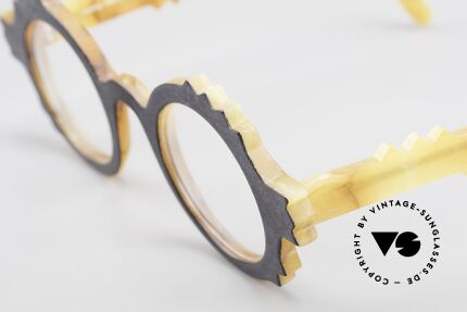 Anne Et Valentin Herrison Kunstvolle 80er Vintage Brille, dieses Modell stammt noch aus den Anfängen von A&V, Passend für Damen