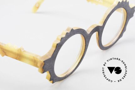 Anne Et Valentin Herrison Kunstvolle 80er Vintage Brille, ungetragenes Einzelstück aus den 80ern (mit orig. Etui), Passend für Damen