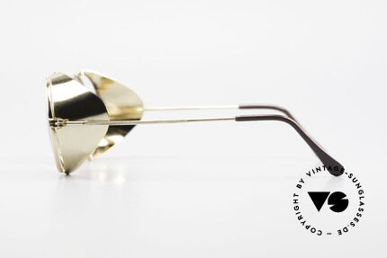 Serious Fun Frogman Steampunk Sonnenbrille Gold, ungetragen (wie alle unsere vintage Serious Fun-Brillen), Passend für Herren und Damen