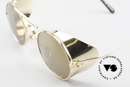 Serious Fun Frogman Steampunk Sonnenbrille Gold, KEINE RETRObrille, sondern ein 25 Jahre altes ORIGINAL, Passend für Herren und Damen