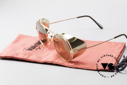 Serious Fun Frogman Steampunk Sonnenbrille Gold, Größe: medium, Passend für Herren und Damen