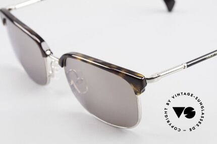 Giorgio Armani 788 Eckige Panto Sonnenbrille, leicht verspiegelte Sonnengläser für 100% UV Schutz, Passend für Herren