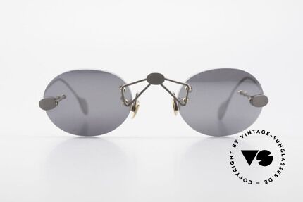 Paul Chiol 01 Kleine Randlose Sonnenbrille, ein Synonym für anspruchsvolle rahmenlose Brillen, Passend für Herren und Damen