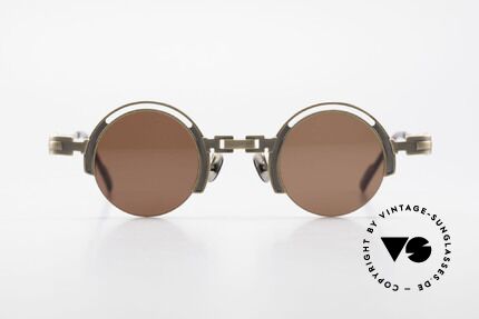 Koure KR8100 Runde 90er Steampunk Brille, eine kleine aber feine Brillenkollektion aus Südkorea, Passend für Herren und Damen