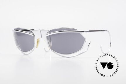 IDC G1 Folding Grosse Faltsonnenbrille 90er, 'spacy' vintage IDC Designer-Sonnenbrille, Frankreich, Passend für Herren