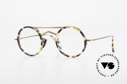 Gianni Versace 620 Runde 90er Vintage Brille, schmales und rundes vintage Versace Brillengestell, Passend für Herren und Damen